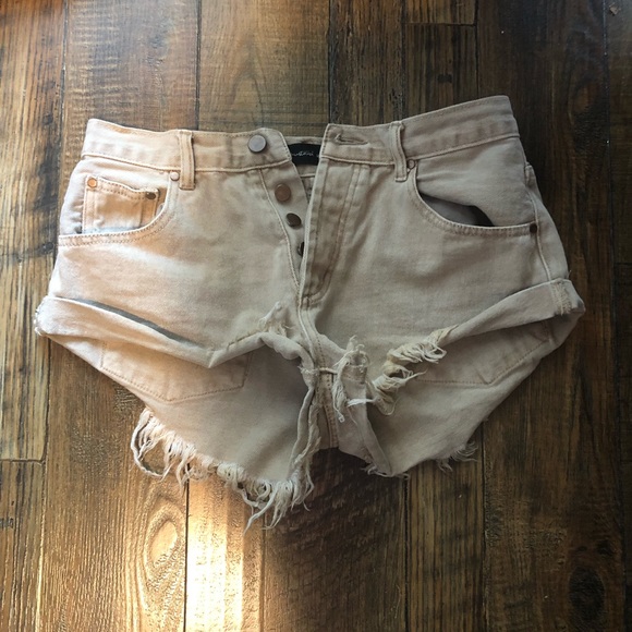Mustard Seed Pants - Beige high waisted shorts Mustard Seed Pants - Beige high waisted shorts